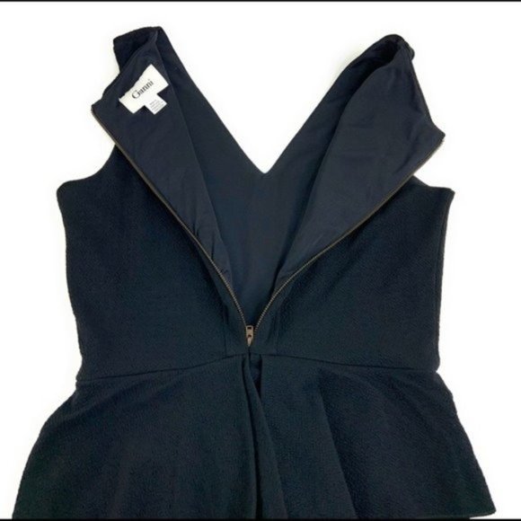 Anthropologie Ganni Black Sleeveless Peplum Dress - Picture 6 of 8